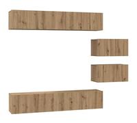 vidaXL Étagères de rangement Cube - Étagère modulable pour le salon, meuble mural décoratif rustique
