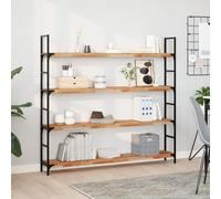 Vidaxl Étagères Flottantes 2 Pcs 120x20x4 Cm Acacia Massif À L'huile Marron