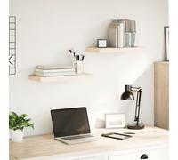 Vidaxl Étagères Flottantes 2 Pcs 50x23,5x4 Cm Bois D'ingénierie Multicolore