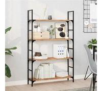 vidaXL Étagères flottantes 2 pcs 80x20x2 cm acacia massif à l'huile, étagère murale, planche d'étagère, étagère murale de salle de bain Marron G