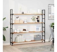 vidaXL Étagères flottantes 3 pcs 160x20x2 cm Acacia Massif à l'huile, étagère Murale, Planche d'étagère, étagère Murale de Salle de Bain