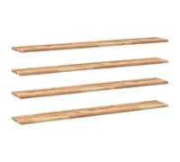 Vidaxl Étagères Flottantes 4 Pcs 140x20x2 Cm Acacia Massif À L'huile Marron