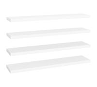 Etagère Murale Flottante Noir Brillant MDF Suspendue Bibliothèque vidaXL