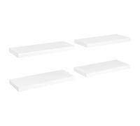 vidaXL Étagères flottantes 4 pcs. Blanc 60x23,5x3,8 cm MDF