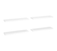 vidaXL Étagères flottantes 4 pcs. Blanc 90x23,5x3,8 cm MDF