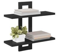 vidaXL Étagères flottantes Chêne Noir 40 x 15 x 40 cm, Étagères flottantes Modernes, Pratiques pour Le Salon, Rangement Fonctionnel et Solutions de décoration astucieuses