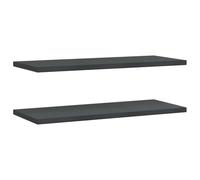 vidaXL Étagères murales 2 pcs 100x40x3 cm Acier inoxydable Noir