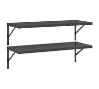 vidaXL Étagères murales 2 pièces 100 x 40 cm acier inoxydable noir