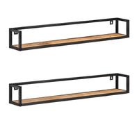 vidaXL Étagères murales 2 pcs 120 cm Bois de manguier brut 320673