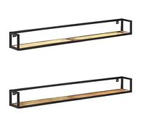 vidaXL Wandschappen 2 st 160 cm massief gerecycled hout320677 brun G