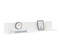 Vidaxl Étagères Murales 2 Pcs Blanc 100x16,5x16,5 Cm Bois D'ingénierie Multicolore