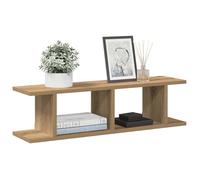 vidaXL Étagères murales chêne artisanal 2 pcs 75x18x20 cm étagères flottantes