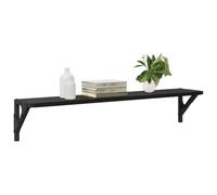 vidaXL Étagères Murales 2 pcs Chêne Noir 80 x 15 x 15,5 cm, Étagères de Salon élégantes, unités murales Robustes, Design rectangulaire, rangements Pratiques et étagères intégrées