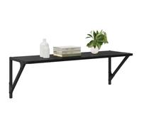 vidaXL Étagères Murales 2 pcs Chêne Noir 80 x 25 x 25,5 cm, Étagères de Salon élégantes, unités murales Robustes, Design rectangulaire, rangements Pratiques et étagères intégrées