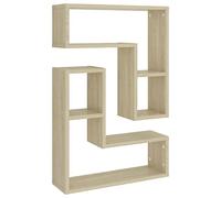 vidaXL Étagères Murales 2 pcs, Supports Suspendus, Tablettes Flottantes, Meubles de Salon Salle de Séjour Maison, Chêne Sonoma Bois d'Ingénierie