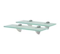 Vidaxl Étagères Murales 2 Pcs Verre 30x20 Cm 8 Mm Multicolore