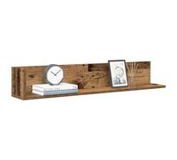 vidaXL Étagères murales 2 pcs vieux bois 100x16,5x16,5 cm Multicolore