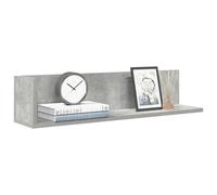 vidaXL Étagères murales 2pcs gris béton 75x16,5x16,5cm bois ingénierie