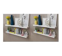 4x Étagère Murale Blanc 40 cm Meuble de Rangement Étagère de Stockage vidaXL