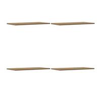Vidaxl Étagères Murales 4 Pcs Chêne Artisanal 60x30x1,5 Cm Multicolore