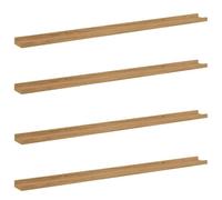 vidaXL Étagères Murales 4 pcs Marron 115 x 9 x 3 cm Bois d'ingénierie