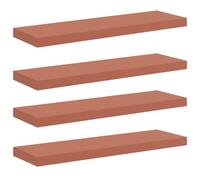 vidaXL Étagères Murales 4 pcs Rouge 90 x 23,5 x 4 cm Bois d'ingénierie