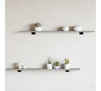 vidaXL Étagères murales 4 pcs sonoma gris 100x10x1,5cm bois ingénierie