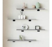 Etagères murales 4 pcs sonoma gris 60x10x1,5 cm bois ingénierie 838227