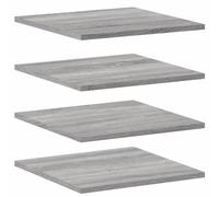 vidaXL Étagères Murales 4 pcs, Tablettes Suspendues avec Rangement, Étagères à Livres Flottantes, Décorations de Salon, Sonoma Gris Bois Ingénierie
