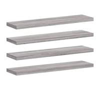 vidaXL Étagères murales 4 pièces 40×10×1,5 cm en bois d'ingénierie Sonoma gris