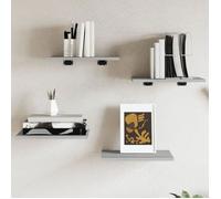 vidaXL Étagères murales Tablettes suspendues flottantes 4 pcs avec rangement 838209