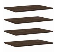 Vidaxl Étagères Murales 4 Pcs Chêne Marron 60x40x1,5cm Bois Ingénierie Multicolore