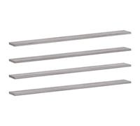 vidaXL Étagères Murales 4 pcs, Tablettes Suspendues avec Rangement, Étagères à Livres Flottantes, Décorations de Salon, Sonoma Gris Bois Ingénierie