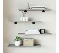 vidaXL Étagères murales 4 pcs 838233 – Tablettes suspendues, Étagères à livres flottantes