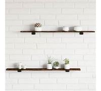 vidaXL Étagères murales 838285 – 4 pcs, tablettes suspendues avec rangement, étagères flottantes