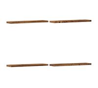 Vidaxl Étagères Murales 4 Pcs Vieux Bois 40x10x1,5cm Bois D'ingénierie Multicolore