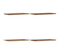 vidaXL Étagères murales Vieux bois Bois d'ingénierie 60x30x1,5 cm 4 pièces