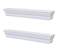 vidaXL Étagères murales Aaliyah 2 pcs Blanc