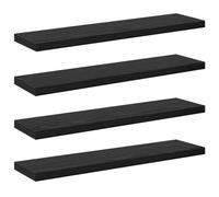 vidaXL Étagères murales Chêne noir MDF 40 x 10 x 1,5 cm Étagères murales
