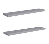 Etagère Murale Flottante Noir Brillant MDF Suspendue Bibliothèque vidaXL