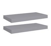 vidaXL Étagères murales flottantes 2 pcs Gris 50x23x3,8 cm MDF