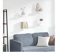 vidaXL Étagères murales flottantes 4 pcs blanc 23x23,5x3,8 cm MDF