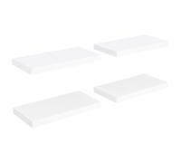Vidaxl Etagères Murales Flottantes 4 Pcs Blanc 50x23x3,8 Cm Mdf Blanc