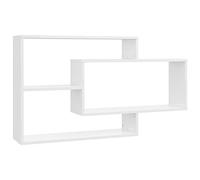 vidaXL Étagères murales blanc brillant 104x20x58,5 cm bois ingénierie 800330