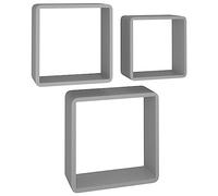 Etagères Murales sous Forme de Cube 3 pcs Blanc MDF Flottant Suspendu vidaXL