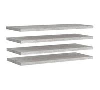 vidaXL Étagères suspendues 4 pcs. Gris béton 90x23,5x3,8 cm MDF