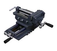 vidaXL Étau de perceuse à pression manuelle 127 mm – mâchoire robuste – Gris (fonte)