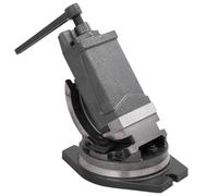 vidaXL Étau inclinable à 2 axes 100 mm – Fonte durable, multi-usage (perçage/fraisage) – Gris