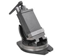 vidaXL Etau Inclinable à 2 Axes Base de Mâchoire Etau de Machine Serrage Perçage Fraisage Soudage Coupe Meulage Durable Fonte 160 mm