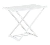 vidaXL Étendoir à linge pliable Blanc Plastique